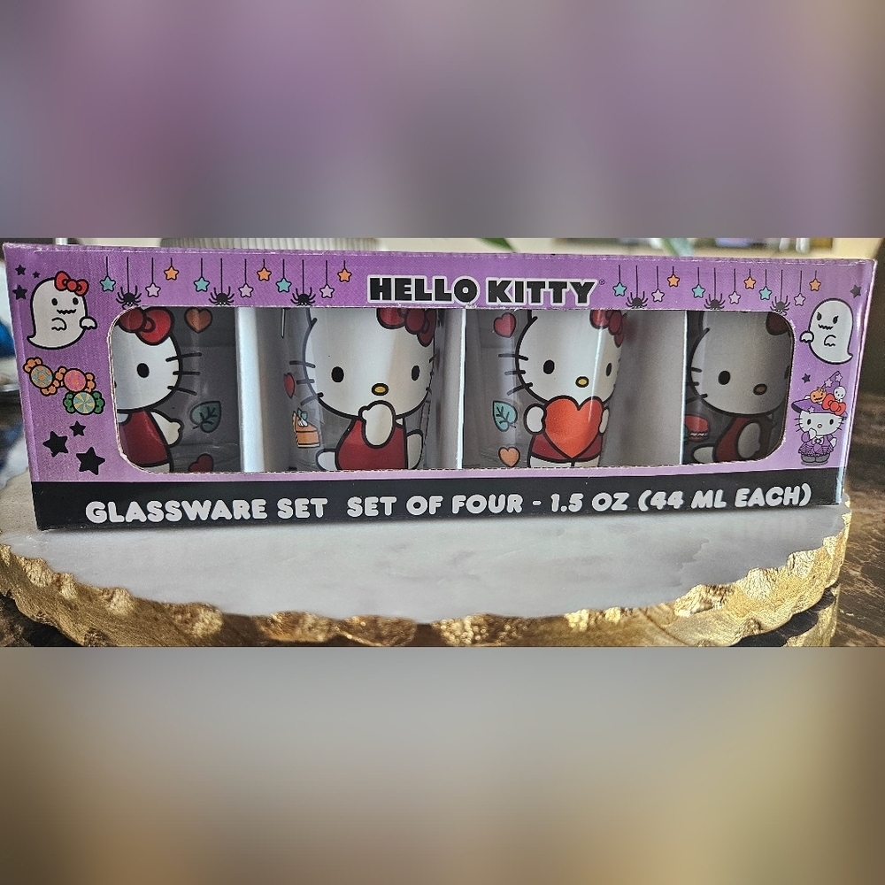 Hello Kitt, Halloween, Collection 4Shot Glasses
